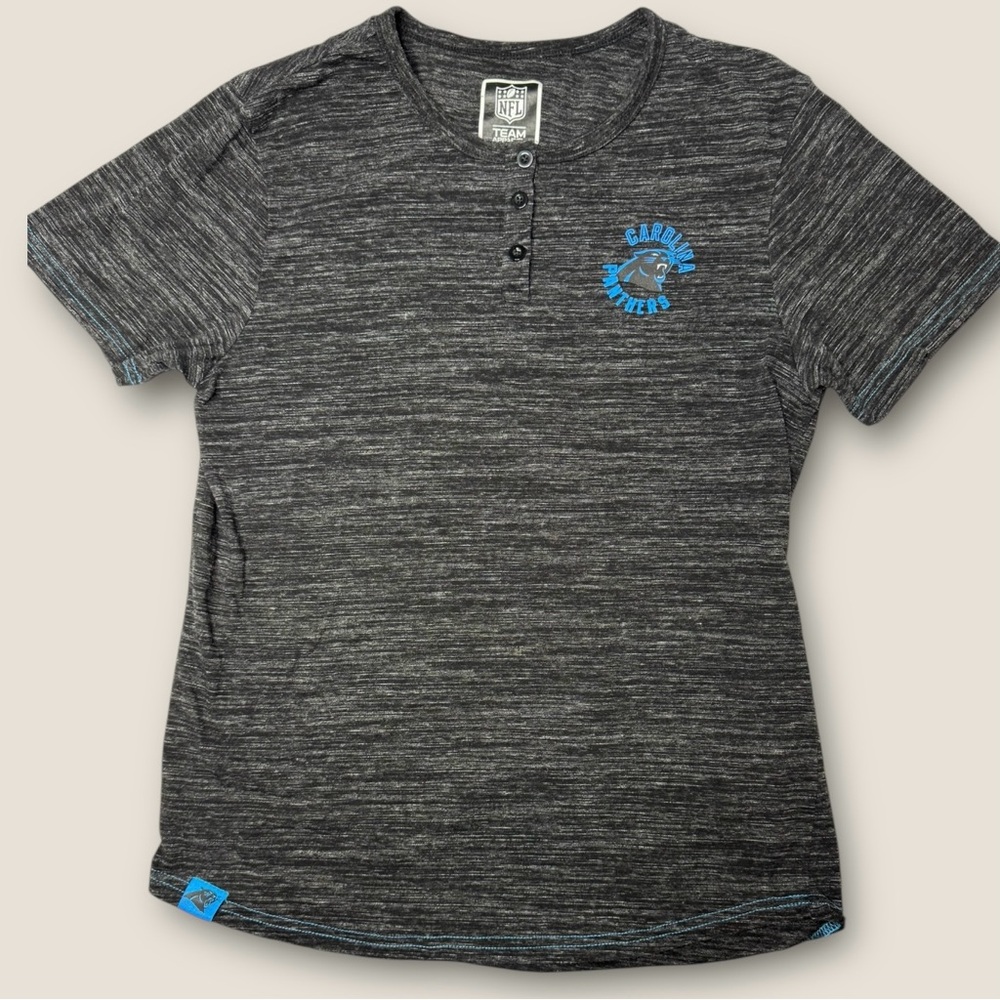NFL Women's‎ Charcoal Heather Tee Carolina Panthers Size Large Official NFL Gear